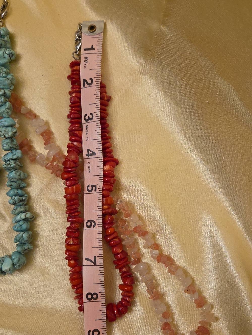 Four Gemstone Necklaces And 2 Pair Of Earrings. - Picture 4 of 5